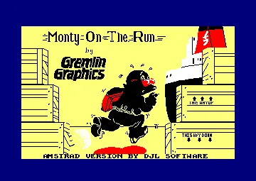 Monty On The Run (UK) (1986) (Trainer) screen shot title